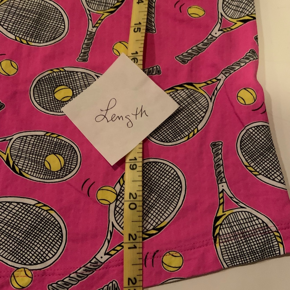 IBKUL Venus Hot Pink Tennis Racket Print Women's Top Size Medium Long Sleeved - Picture 8 of 10